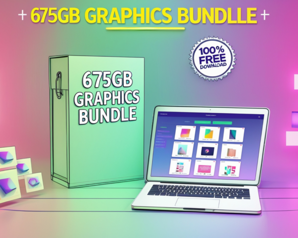 Free 675GB Graphics Bundle Download - Professional Design Resources Now!